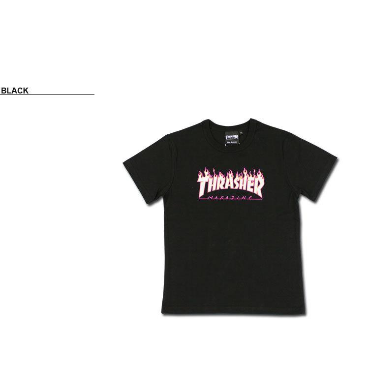 SALE (公式）スラッシャー Tシャツ 子供服 THRASHER FLAME PINK OUTLINE YOUTH S/S T-SHIRTS 半袖Tシャツ キッズ KIDS TEE ユース ジュニア 全2色 130-150｜rifflepage｜04