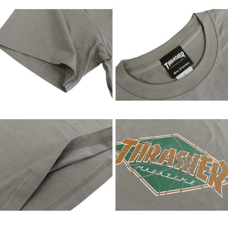 SALE SALE (公式）スラッシャー Tシャツ THRASHER BULLET HOLE S/S T-SHIRTS プリントTEE メンズ レディース ユニセックス 全2色 S-XL アウトレット｜rifflepage｜03