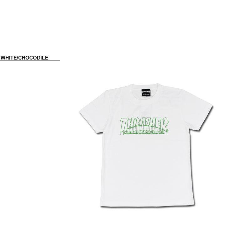 SALE (公式）スラッシャー Tシャツ 子供服 THRASHER SKATEBOARD MAGAZINE FROM HELL YOUTH S/S T-SHIRTS 半袖Tシャツ キッズ KIDS TEE ユース ジュニア 全3色｜rifflepage｜02