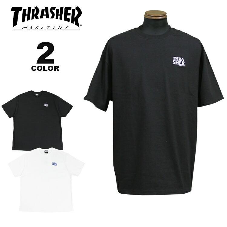 SALE (公式）スラッシャー Tシャツ THRASHER ANTI LOGO emb Relax Fit S/S T-SHIRTS リラックスフィット ビッグシルエット オーバーサイズ メンズ レディース｜rifflepage｜02