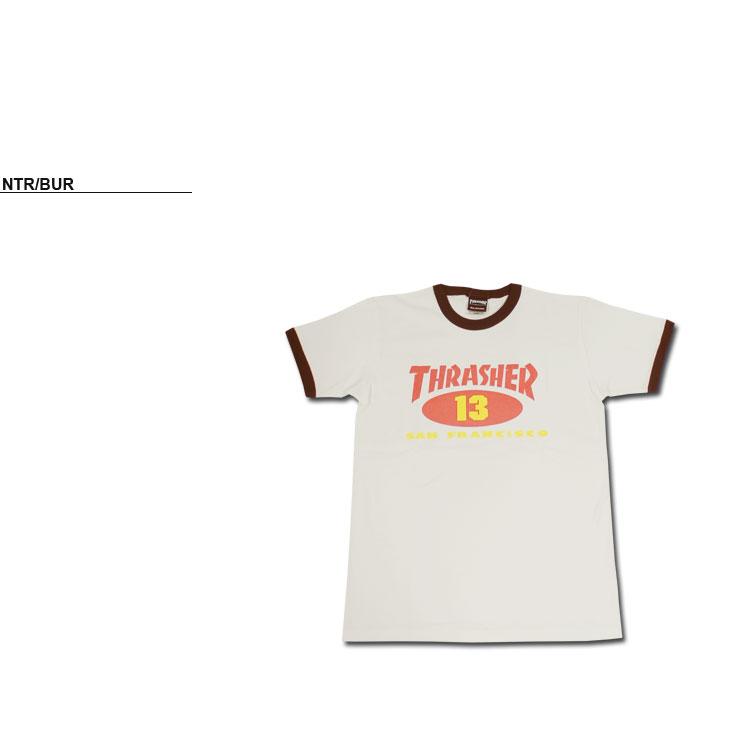 SALE アウトレット (直営店限定）スラッシャー Tシャツ THRASHER 半袖 リンガー TEE プリント メンズ レディース ユニセックス OLD OVAL 13 RINGER S/S T-SHIRTS｜rifflepage｜04