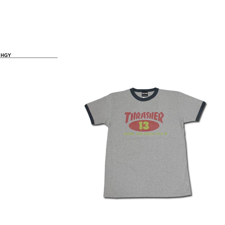 SALE アウトレット (直営店限定）スラッシャー Tシャツ THRASHER 半袖 リンガー TEE プリント メンズ レディース ユニセックス OLD OVAL 13 RINGER S/S T-SHIRTS｜rifflepage｜06