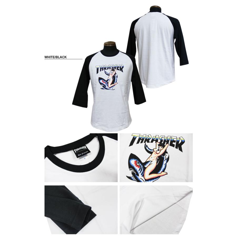 THRASHER（スラッシャー） 七分袖 Tattoo 3/4 SLEEVE ラグランTシャツ