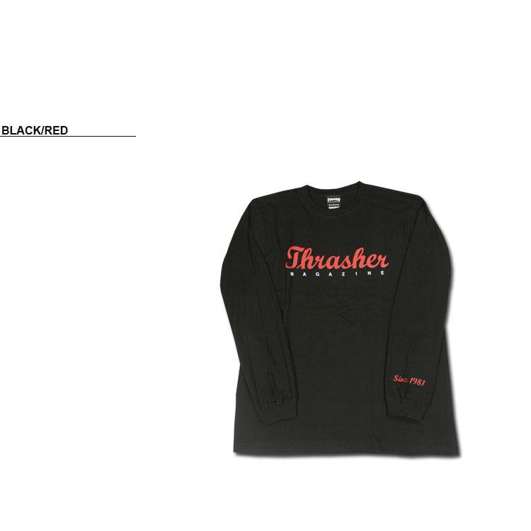 SALE スラッシャー Tシャツ ロンT THRASHER Since 1981 L/S T-SHIRTS 長袖 TEE プリント メンズ レディース ユニセックス 全3色 S-XXL (公式）｜rifflepage｜04