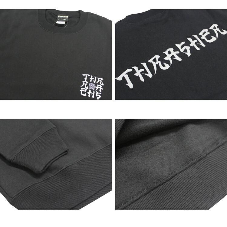 【SALE】アウトレット スラッシャー トレーナー THRASHER クルー スウェット スエット メンズ レディース ユニセックス 裏起毛 SANSKRIT BOX2 CREW SWEAT 全2色｜rifflepage｜07