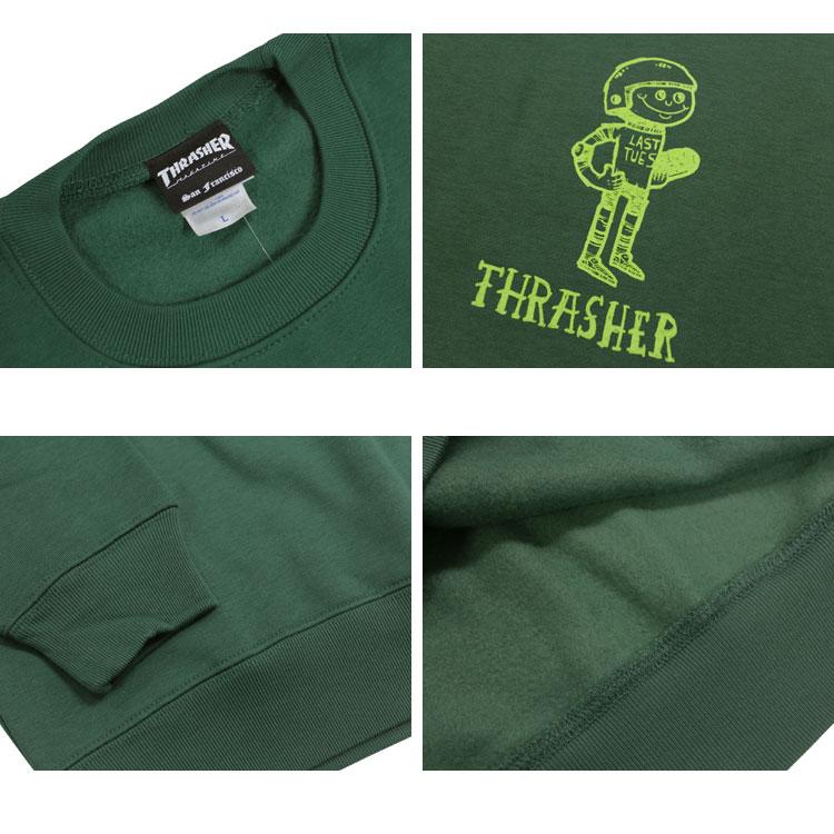 【SALE】アウトレット (取扱店限定） スラッシャー トレーナー THRASHER クルー スウェット スエット メンズ レディース ユニセックス 裏起毛 全3色 M-XL｜rifflepage｜07