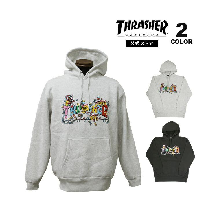 【SALE】アウトレット スラッシャー パーカー THRASHER スウェット プルオーバー フーディ パーカ メンズ レディース ユニセックス 裏起毛 スエット Devils｜rifflepage｜02