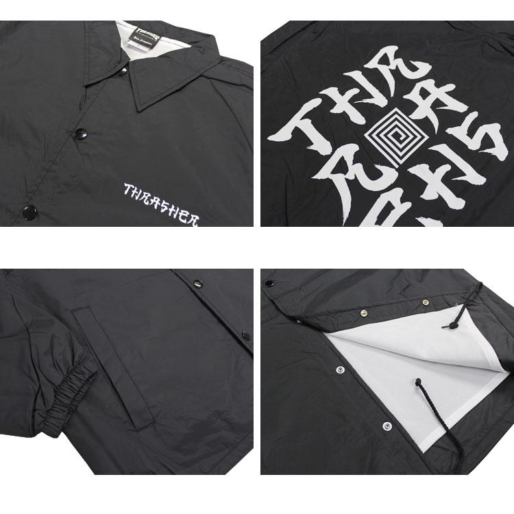 SALE アウトレット スラッシャー ジャケット アウター THRASHER メンズ レディース ナイロン コーチジャケット SANSKRIT BOX COACH JACKET 全2色 S-XL (公式）｜rifflepage｜05