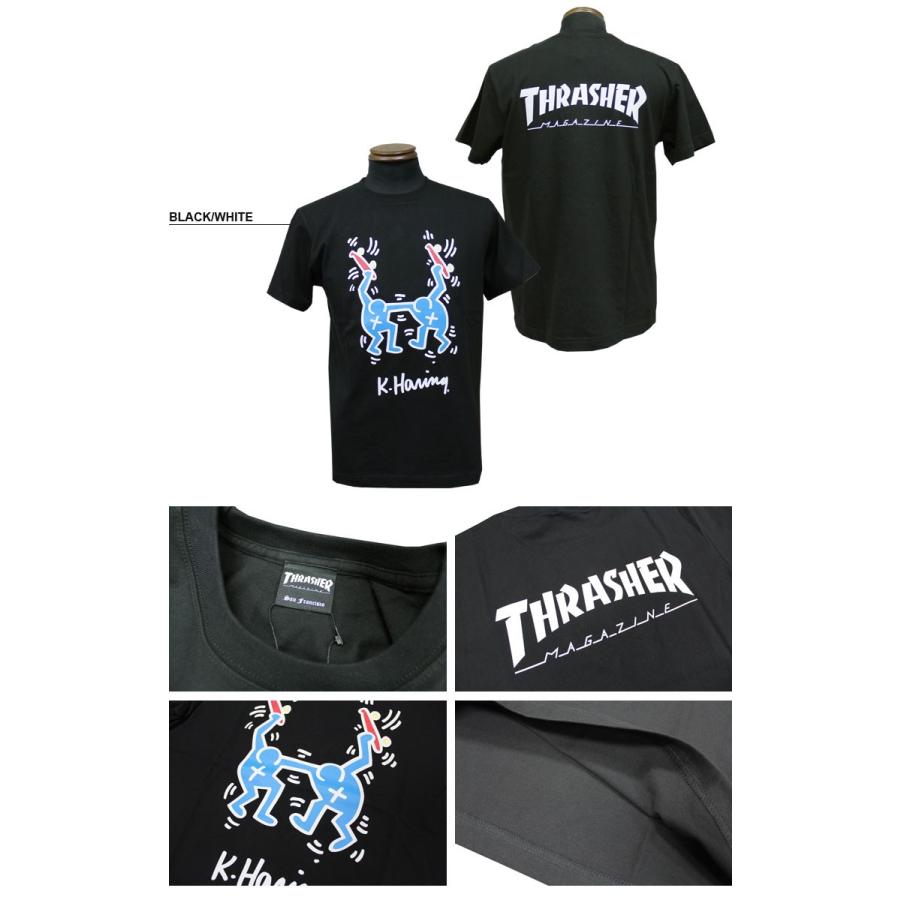SALE スラッシャー THRASHER ロゴT キースヘリング Tシャツ Keith 