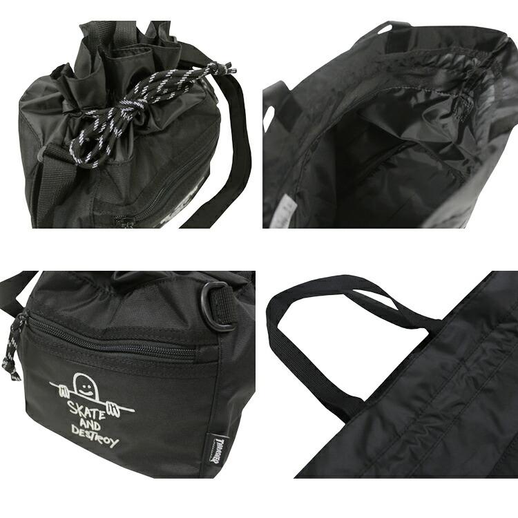 スラッシャー ショルダー バッグ THRASHER GONZ SAD KINCHAKU SHOULDER BAG 巾着 キンチャク 撥水 メンズ レディース ユニセックス 全4色 (公式）｜rifflepage｜05