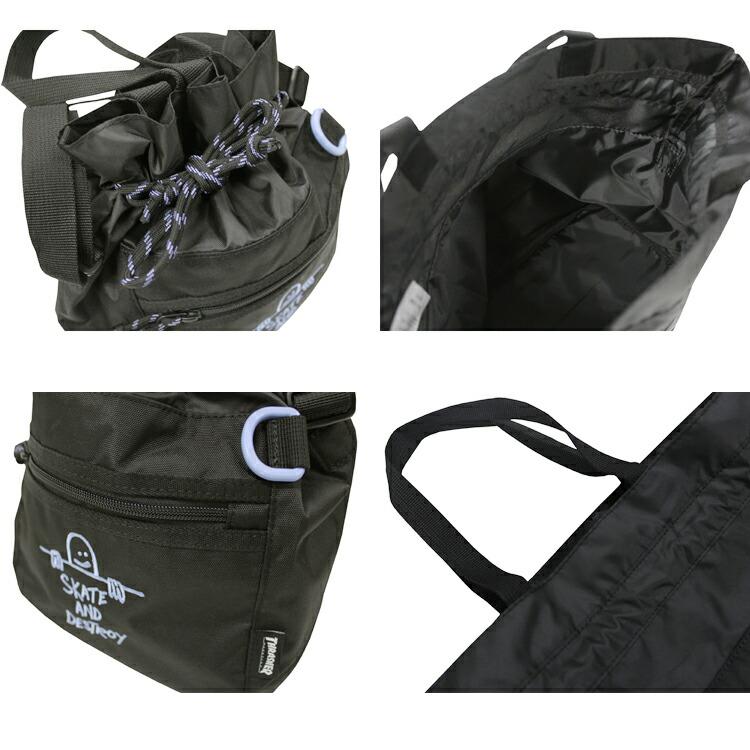 スラッシャー ショルダー バッグ THRASHER GONZ SAD KINCHAKU SHOULDER BAG 巾着 キンチャク 撥水 メンズ レディース ユニセックス 全4色 (公式）｜rifflepage｜09