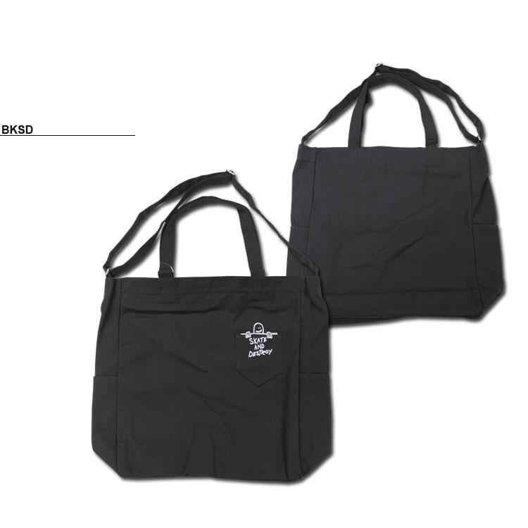 スラッシャー トートバック THRASHER ショルダートート ショルダーバック メンズ レディース ユニセックス 全4色 GONZ SAD CANVAS 2WAY TOTE SHOULDER BAG L｜rifflepage｜06