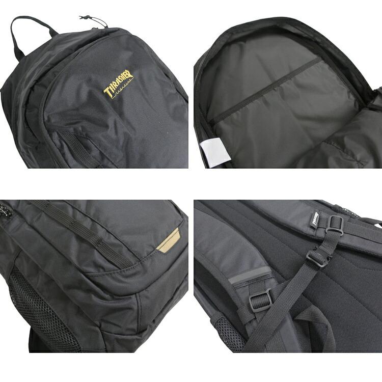 スラッシャー リュック バックパック THRASHER RUNNING PUSH BACK PACK 25L デイバック バッグ 撥水 メンズ レディース ユニセックス 全3色 通勤 ビジネス 通学｜rifflepage｜07