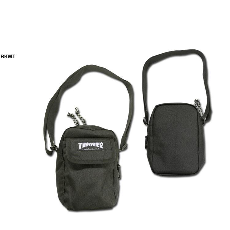 スラッシャー ショルダー バッグ THRASHER BENCHMARK MINI SHOULDER POUCH BAG タテ型 ミニショルダー ポーチ 撥水 メンズ レディース ユニセックス 全3色｜rifflepage｜04