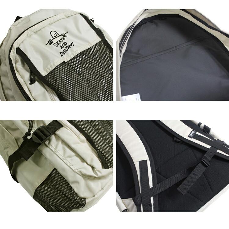 お出かけに。NON-NON新品未使用GABS プリント柄リュック THRASHER（スラッシャー） リュック バックパック THRASHER GONZ BACK