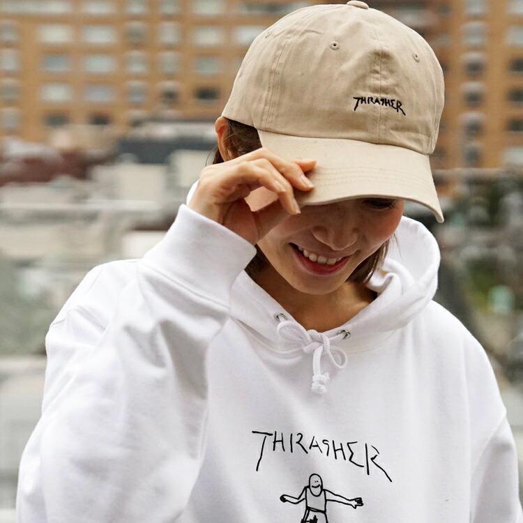 (公式）スラッシャー キャップ THRASHER 帽子 メンズ レディース ユニセックス ローキャップ マークゴンザレス ゴンズ 全6色 GONZ LOGO COTTON DAD CAP｜rifflepage｜04