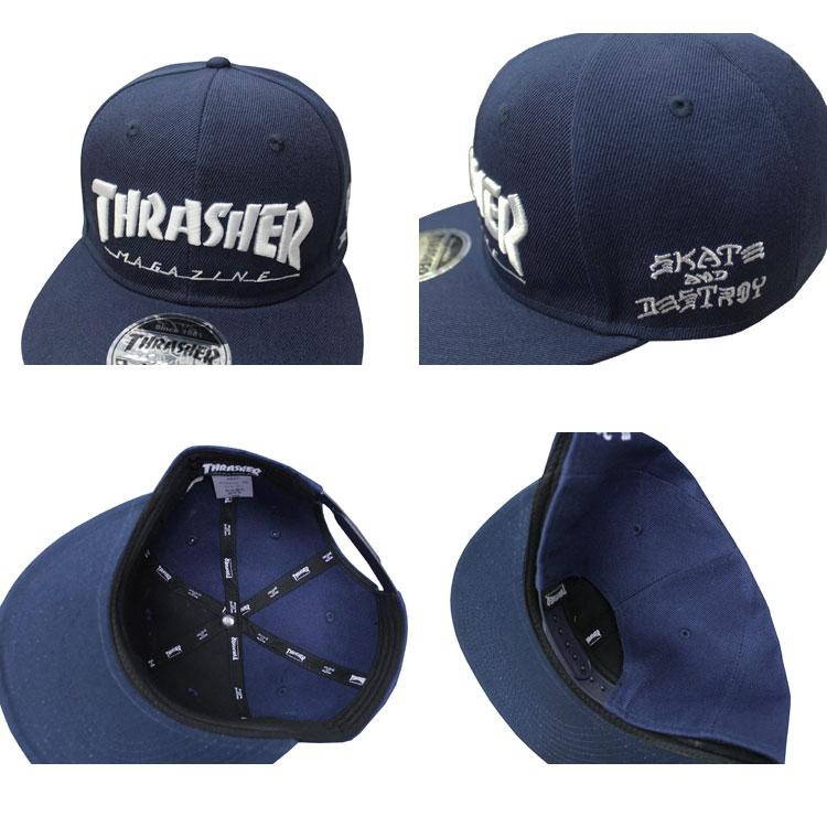 (公式）スラッシャー キャップ THRASHER 帽子 メンズ レディース ユニセックス 平ツバ スナップバック MAG LOGO SNAP BACK CAP 全5色｜rifflepage｜08