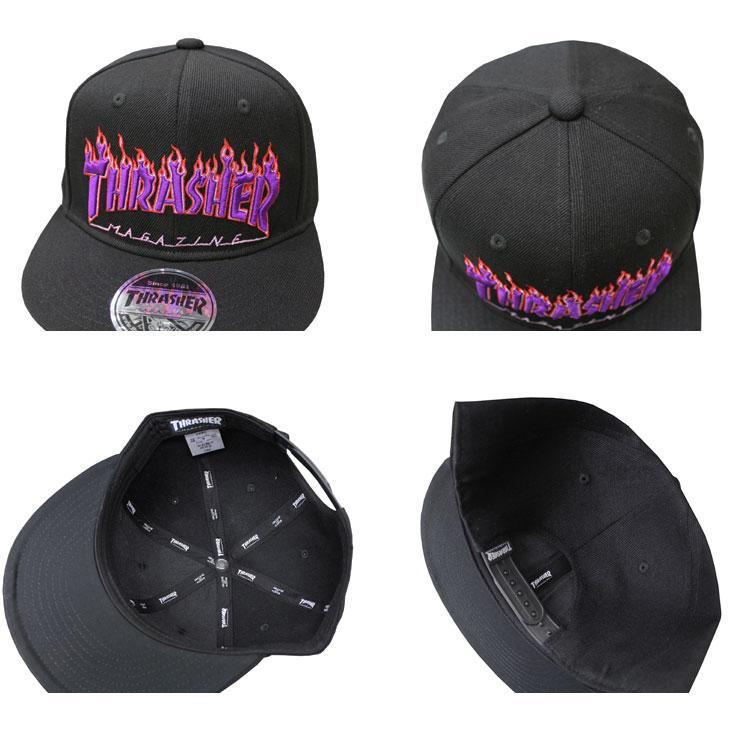 THRASHER (公式）スラッシャー キャップ FLAME LOGO SNAP BACK