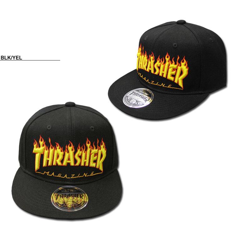 THRASHER 90s キャップ フレイムロゴ THRASHER（スラッシャー） (公式）スラッシャー キャップ THRASHER