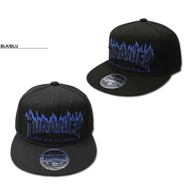 THRASHER (公式）スラッシャー キャップ FLAME LOGO SNAP BACK