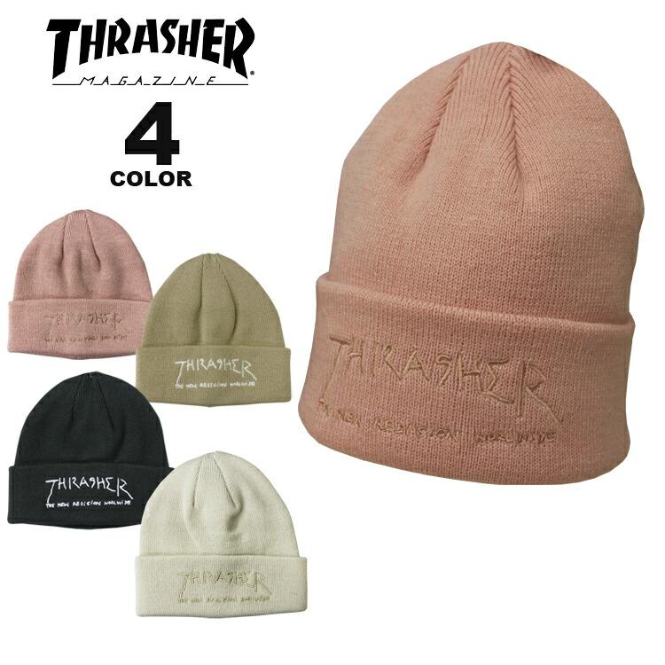 THRASHER（スラッシャー） (公式） ビーニー ニット帽 THRASHER GONZ