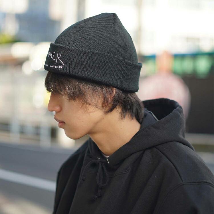 THRASHER (公式） スラッシャー ビーニー ニット帽 GONZ LOGO