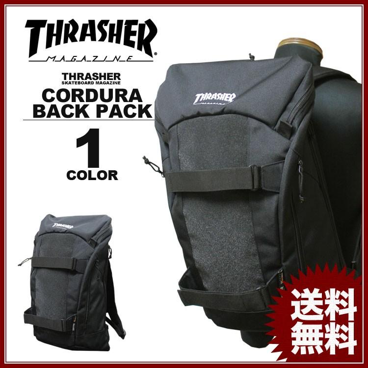 SALE スラッシャー THRASHER MAG emb CORDURA SKATE BACK PACK バックパック リュック コーデュラ 黒 メンズ レディース ユニセックス アウトレット｜rifflepage