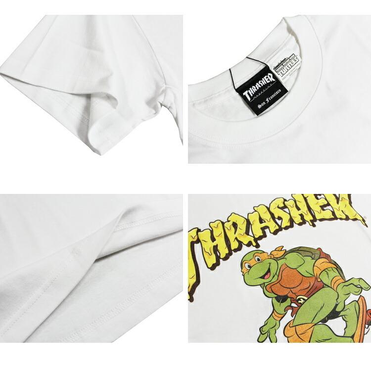 THRASHER SALE (公式）スラッシャー Tシャツ NINJA TURTLES