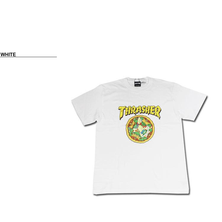 SALE (公式）スラッシャー Tシャツ THRASHER NINJA TURTLES PIZZA S/S T-SHIRTS プリントTEE ミュータント ニンジャ タートルズ メンズ レディース｜rifflepage｜04