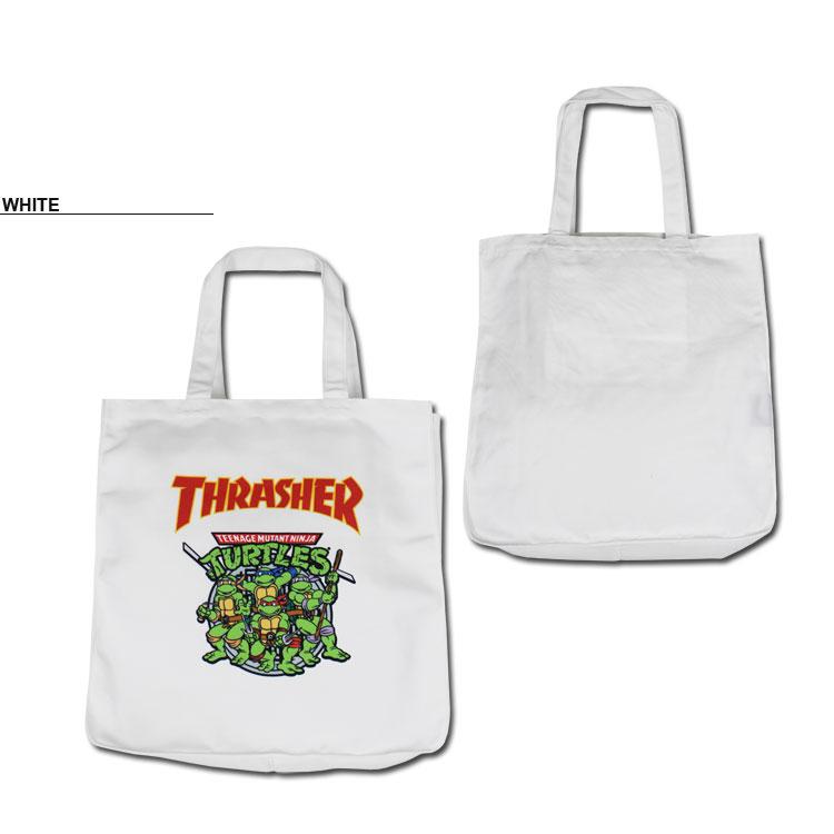 スラッシャー トートバック THRASHER NINJA TURTLES TOTE BAG B ミュータント ニンジャ タートルズ メンズ レディース ユニセックス マチ付き(公式）｜rifflepage｜02