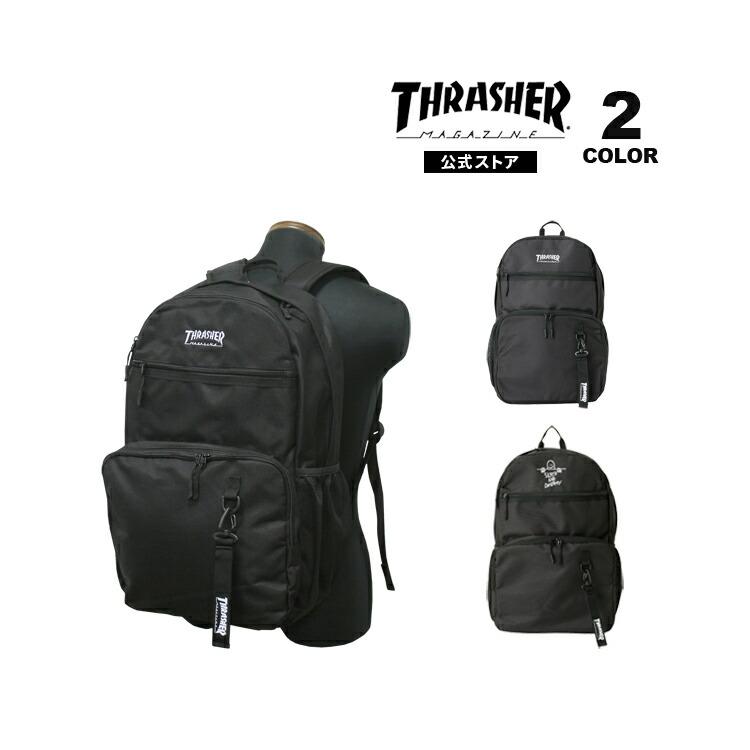 【10%OFF】バックパック　ユニセックス　THRASHER TH-D 25L　BLACK　US表するスケートボード専門誌THRASHER MAGAZINEブランド　送料無料　 楽天市場】THRASHER バックパック TH-D 25L スラッシャー リュック