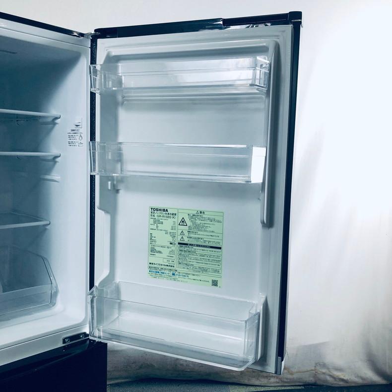 冷蔵庫 中古 東芝 TOSHIBA GR-R15BS(K) 2020年製 2ドア 153L ブラック  