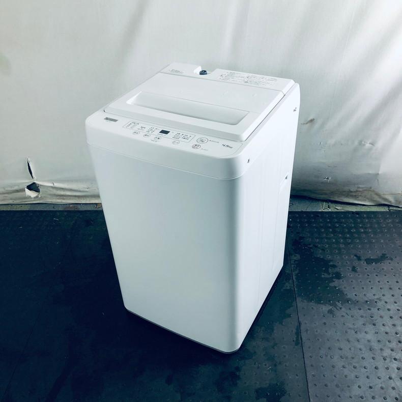 洗濯機 中古 ヤマダ電機 YAMADA YWM-T45H1 2021年製 4.5kg ホワイト 