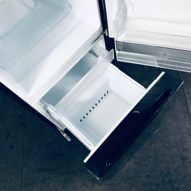 美品☆冷蔵庫 REFAGE YRZ-F15LK 2024年製 REFAGE YRZ-F15LK 2ドア冷蔵庫 156L 右開き ブラック | ヤマダ