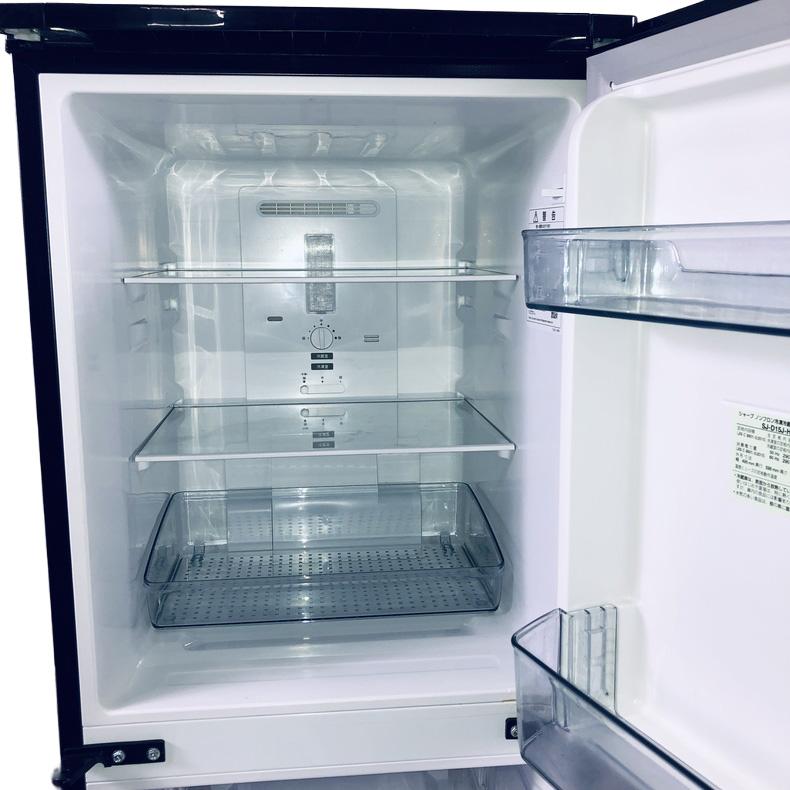 冷蔵庫 中古 シャープ SHARP SJ-D15J-H 2023年製 2ドア 152L ダークグレー ファン式 両方開き 一人暮らし 大きめ_2