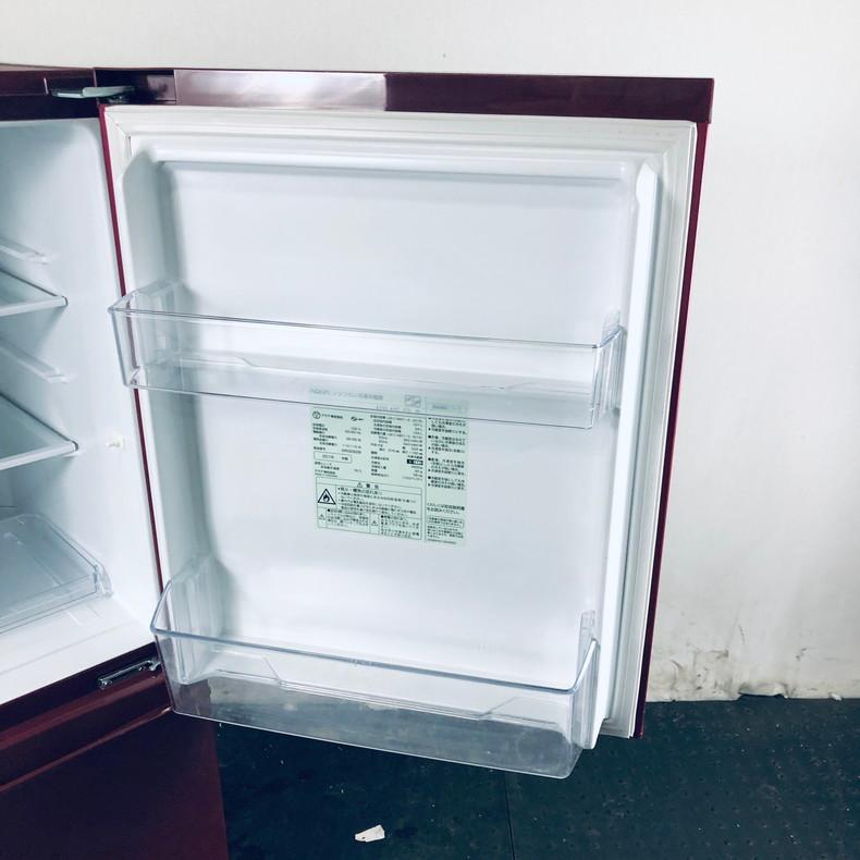 中古】 アクア AQUA 冷蔵庫 一人暮らし 2016年製 2ドア 157L ルージュ