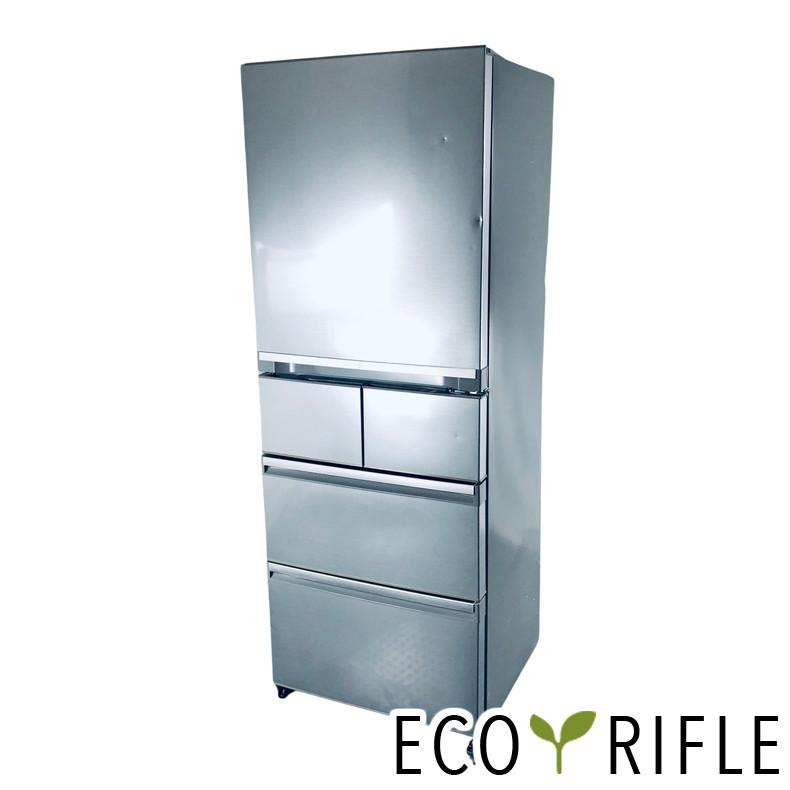 5ドア 冷蔵庫 AQUA ファミリー用 400L シルバー