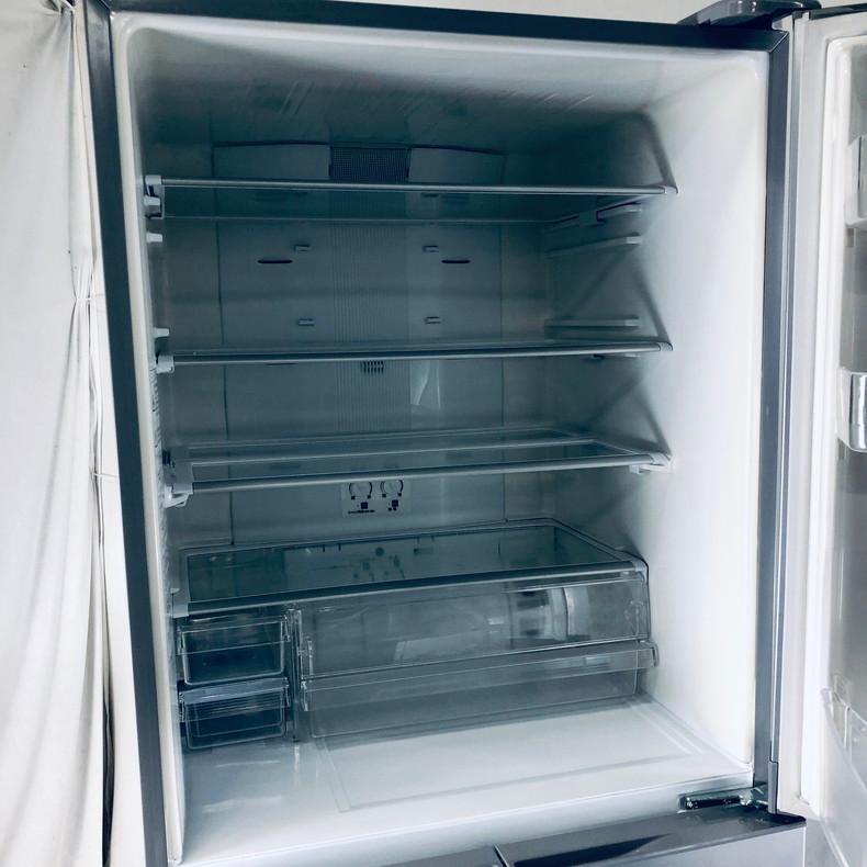 5ドア 冷蔵庫 AQUA ファミリー用 400L シルバー