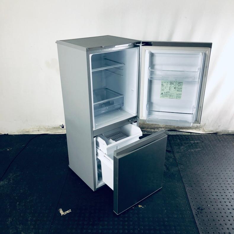 アクア 冷蔵庫 AQR-13G（S) 中古品 126L 2018年製 ※正面キズあり