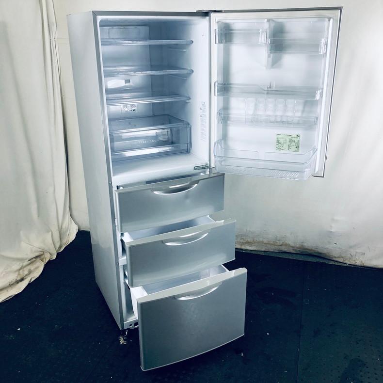 冷蔵庫 中古 アクア AQUA AQR-361D(S) 2015年製 4ドア 355L シルバー  