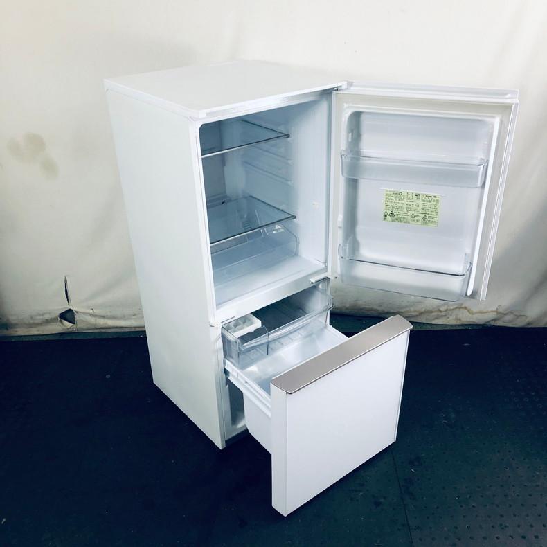 SHARP 2ドア冷蔵庫 SJ-GD14E-W 2019年製 SHARP 冷蔵庫 中古 シャープ SJ-GD14E-W 2019年製 2ドア 137L