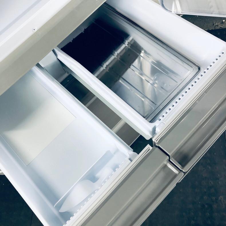 SHARP 冷蔵庫 中古 シャープ SJ-W412D-S 2018年製 5ドア 412L シルバー