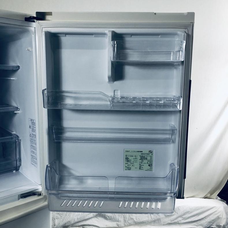 AQUA（アクア） 冷蔵庫 中古 AQUA AQR-271F(W)-1 2017年製 3ドア 272L