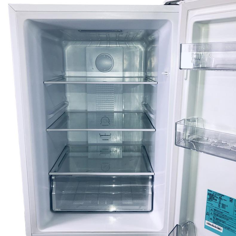 冷蔵庫 中古 ハイアール Haier JR-NF218B(W) 2021年製 2ドア 218L ホワイト ファン式 右開き 一人暮らし 大きめ 自社配送エリア内限定_2