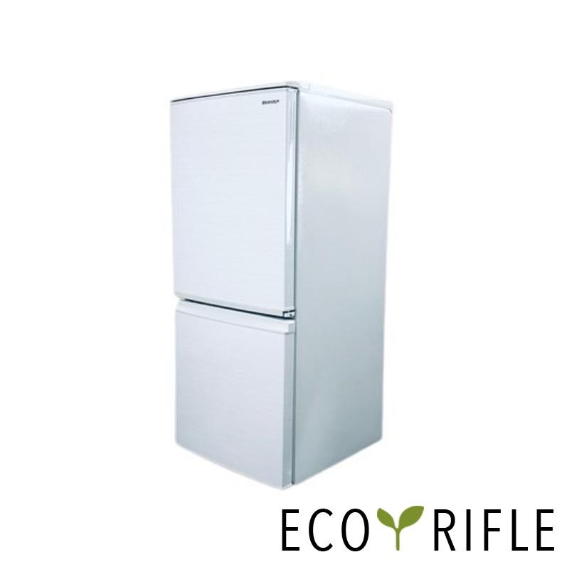 131# SHARP中古冷蔵庫 SJ-D14F-W 2019年製 137L