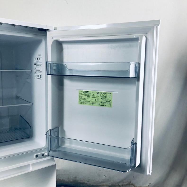 SHARP 冷蔵庫 中古 シャープ SJ-D15H-W 2022年製 2ドア 152L
