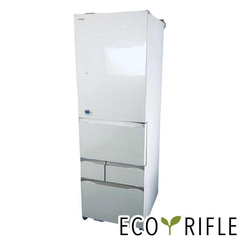 ID:rf00211 【自社配送エリア内限定】東芝 TOSHIBA 冷蔵庫 ファミリー 中古 2019年製 5ドア 465L ラピスアイボリー ファン式 右開き GR-R470GW(ZC)  【リユース品：状態B】【送料無料】【設置費用無料】 TOSHIBA（東芝） 冷蔵庫 中古 TOSHIBA GR-R470GW(ZC) 2019年製 5ドア