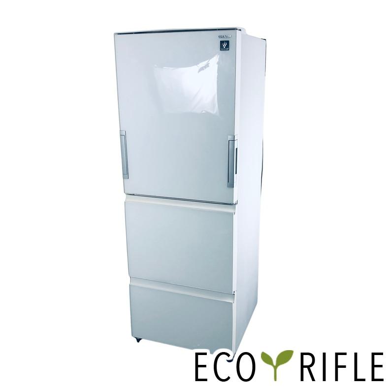 SHARP 3ドア 350L 2017年 SJ-GW-35C-W 冷蔵庫 SHARP（シャープ） 冷蔵庫 中古 SHARP SJ-GW35C-W 2017年製 3ドア 350L