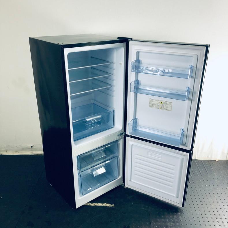 【中古】 アズマ 冷蔵庫 一人暮らし 2019年製 2ドア 170L ブラック ファン式 右開き MR-GL170