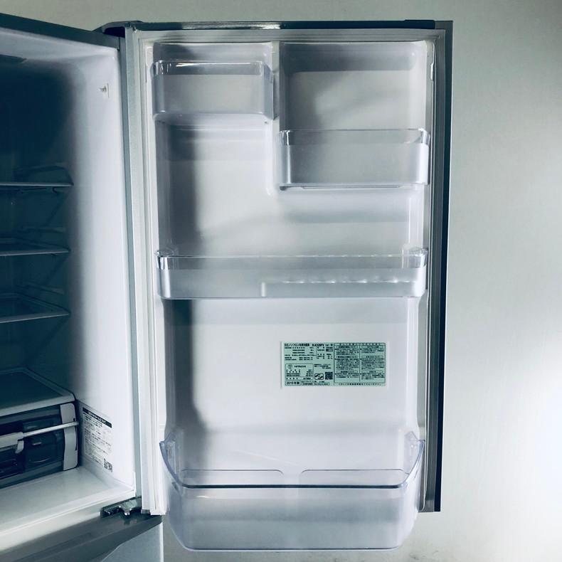 日立 R-K320FV(S) 3ドア冷蔵庫 315L シルバー色『中古良品、小傷あり